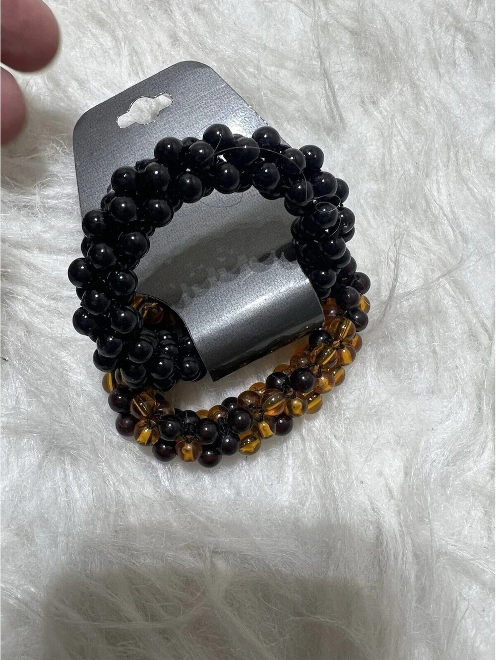 2 Riviera Beaded Hair Ties